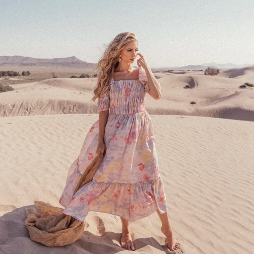 JessaKae Pastel Floral Maxi Dress
